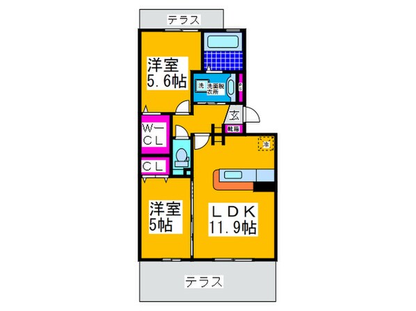 ファミリア金剛の物件間取画像